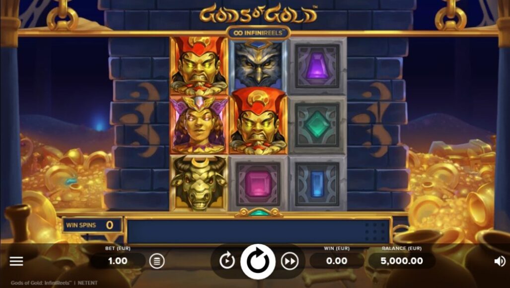 Внешний вид Gods of Gold InfiniReels