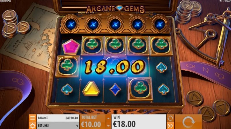 Оформление автомата Arcane Gems