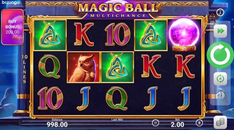 Оформление игрового автомата Magic Ball Multichance