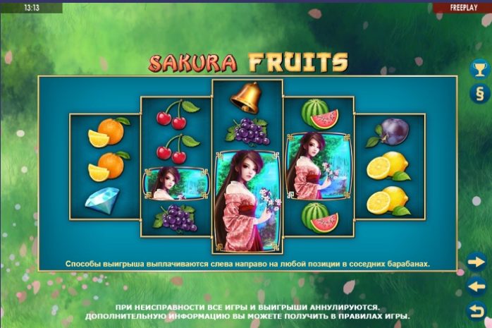 Символы Sakura Fruits