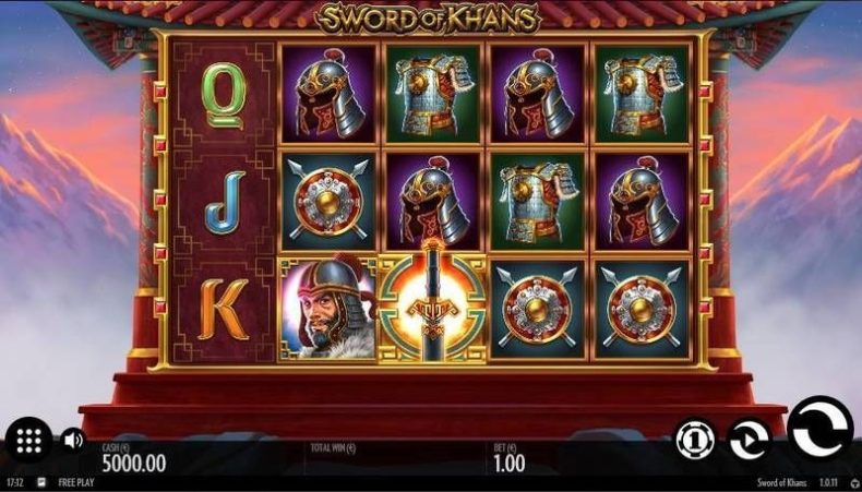 Внешний вид игрового автомата Sword of Khans