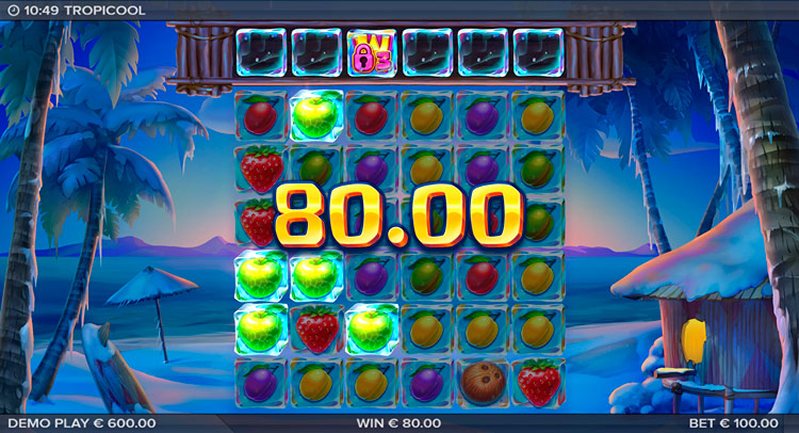 Выигрыш слота Tropicool