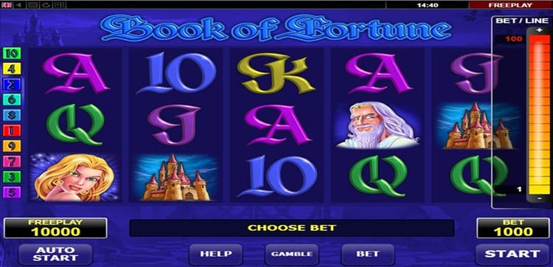 Дизайн слота Book Of Fortune