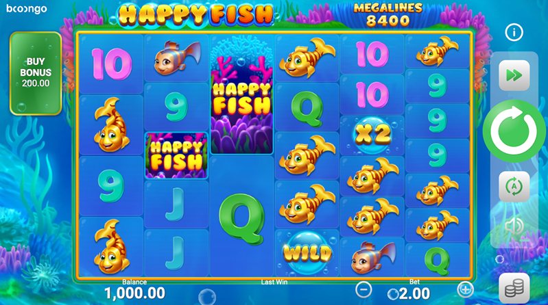 Дизайн слота Happy Fish